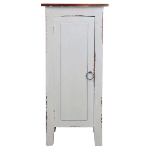 Shabby Chic Collection - Accent cabinet finished in antique gray - front view CC-TAB1032LD-AGOJ