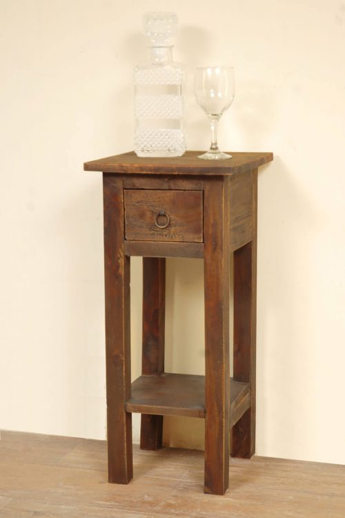 Shabby Chic Collection - Side table finished in a distressed Raftwood - room setting CC-TAB1792S-RW