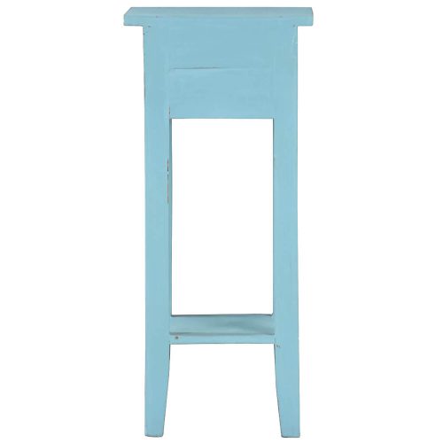 Shabby Chic Collection - Side table finished in distressed beach blue - back view CC-TAB1792LD-BB