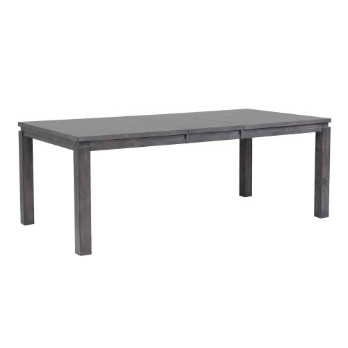 Shades of Gray - extendable dining table with butterfly leaf - three-quarter view DLU-EL9282