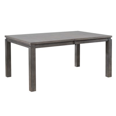 Shades of Gray - extendable dining table without butterfly leaf - three-quarter view DLU-EL9282