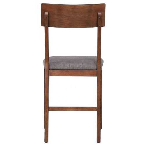 Mid Century Dining Collection: Counter height barstool with padded performance seat. Back view - DLU-MC-B45-2