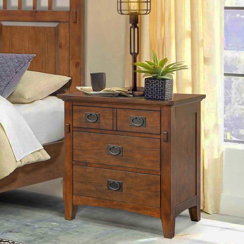 Mission Bay Collection-Nightstand angle view in room setting-CF-4936-0877