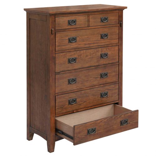 Mission Bay Collection-chest angle view with drawer open-CF-4941-0877