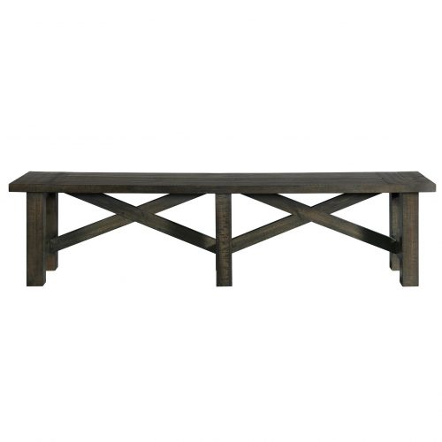 Trestle Dining Collection-Bench-front view-ED-SKBN