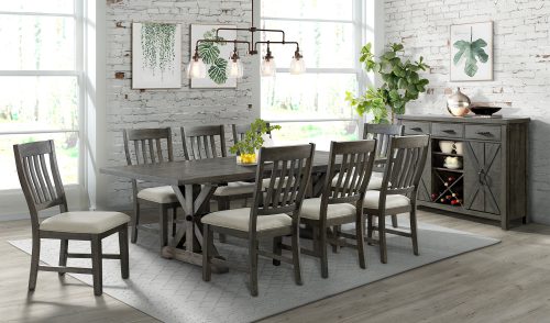 Trestle Dining Collection-ED-SK100-170SR-10P