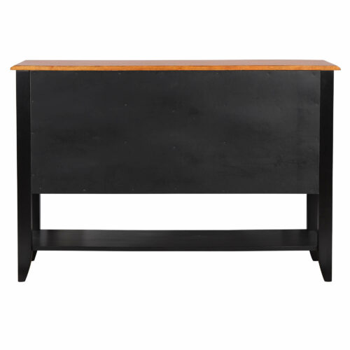 Black Cherry Selections Collection-Sideboard in Black & Cherry-Back view-DLU-1122-SB-BCH