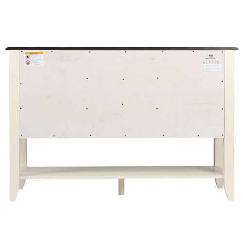Andrews Collection-Sideboard in Antique White-Back view-DLU-1122-SB-AW