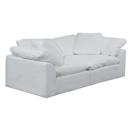 Cloud Puff Collection - Two Piece Sofa Sectional in White 391081 - Angle view-SU-1458-81-2C