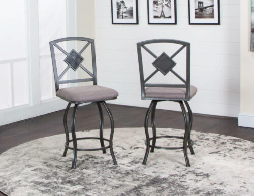 Star Collection - Swivel stool - Angle and back view in room setting - CR-Y2616-24-2
