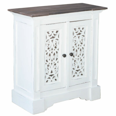 Cottage Collection- Cottage Hall Table, angle view-CC-CAB2272TLD-WWRW
