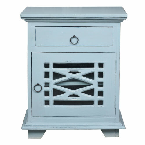 Cottage Collection- Table in beach blue, front view-CC-TAB808TLD-BB