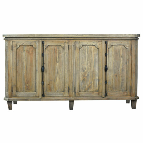 Cottage Collection- Credenza in driftwood, front view-CC-CAB291S-DW