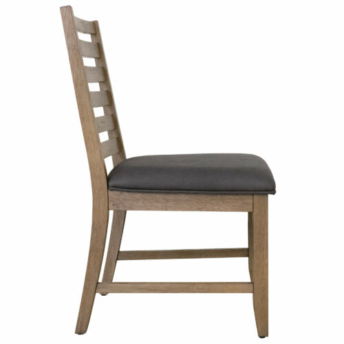 Saunders Collection- Ladder back dining chair, side view-ED-D18620SC-2