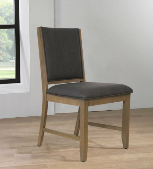 Saunders Collection- Upholstered dining chair, angle view in room setting-ED-D18620FC-2