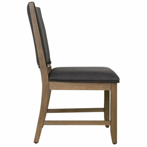 Saunders Collection- Upholstered dining chair, side view-ED-D18620FC-2