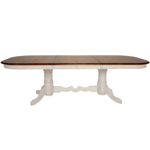 Andrews Collection- Double butterfly leaf table-leaves open, front view-DLU-ADW4296-AW